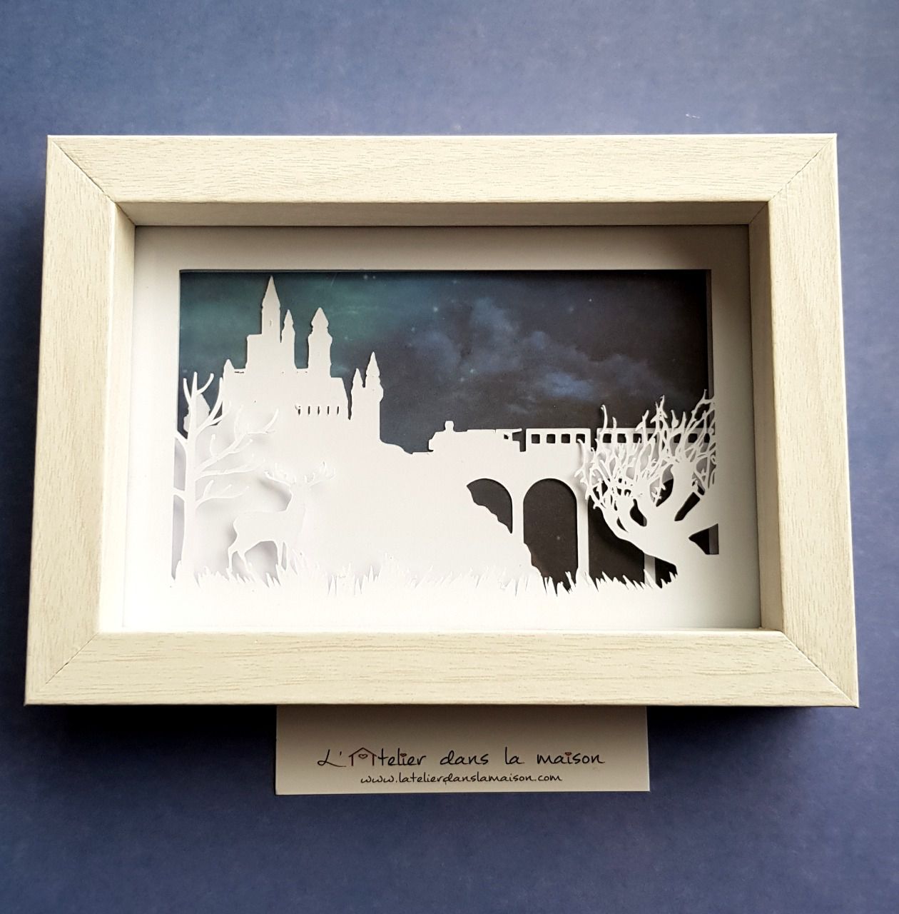 Petit cadre  papier inspiration Harry  Potter  