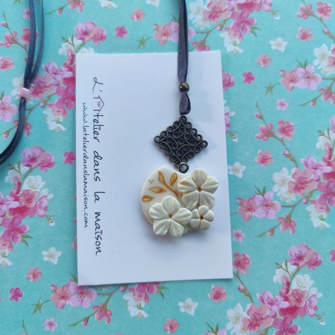 Collier, bague ou bracelet fleur reflets or 