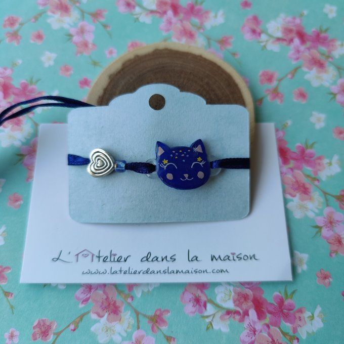Bracelet chat galaxie défaut