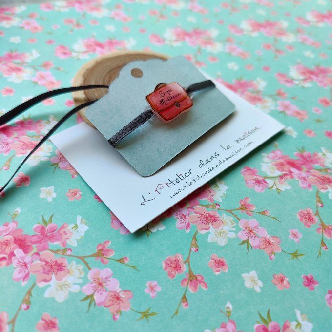 Le bracelet cartable corail