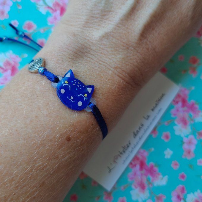 Bracelet chat galaxie défaut