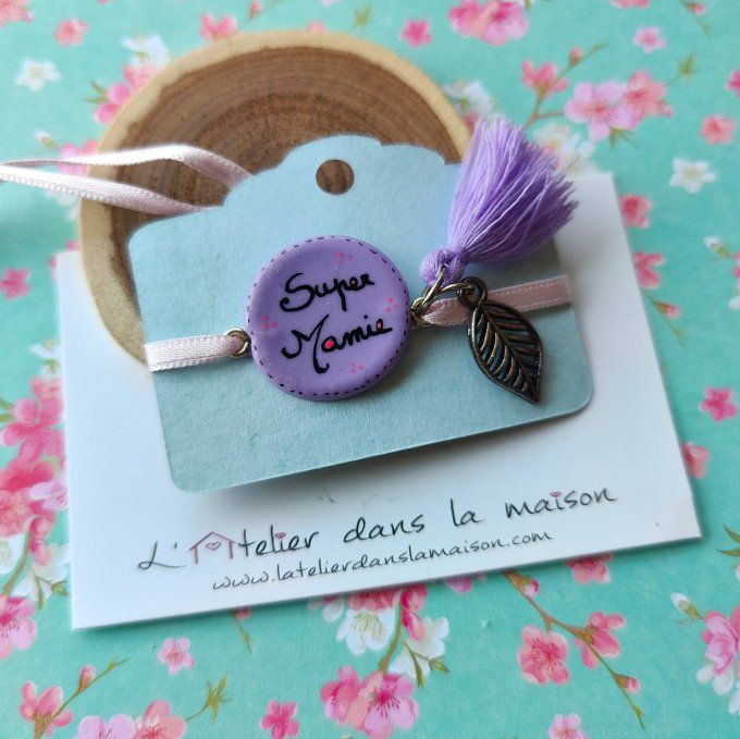 Bracelet super mamie violet