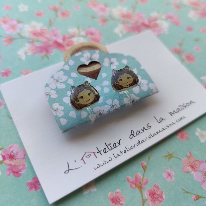 Boucles d'oreilles sans perçage Gabby, léger défaut 