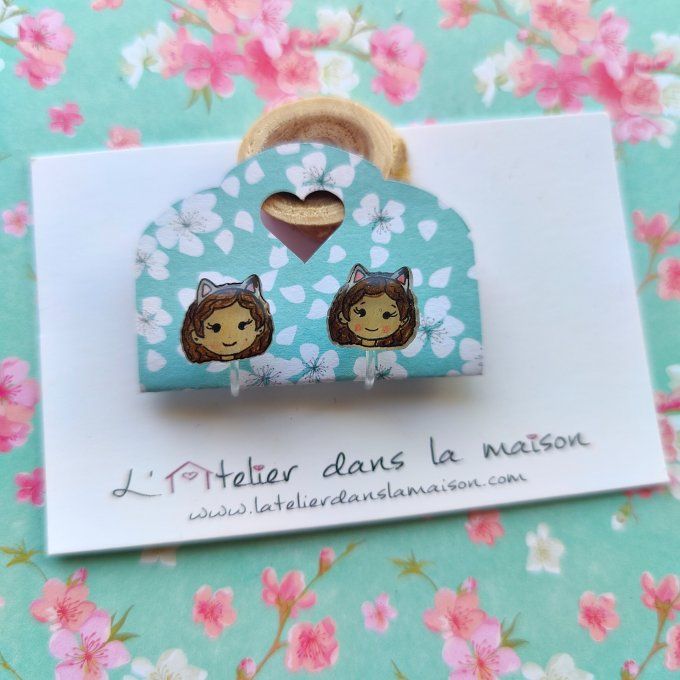 Boucles d'oreilles sans perçage Gabby, léger défaut 