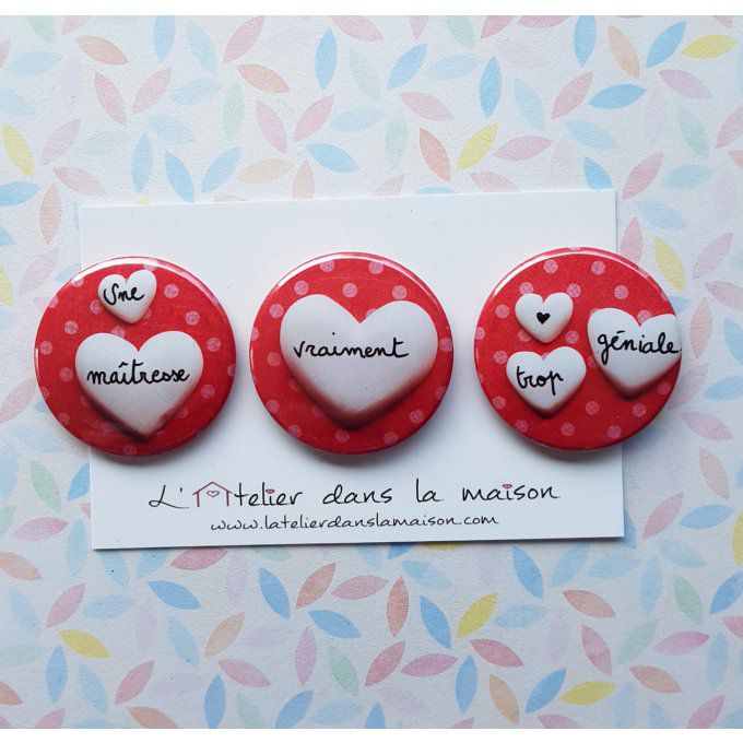 Magnets pour les maîtresses rouges