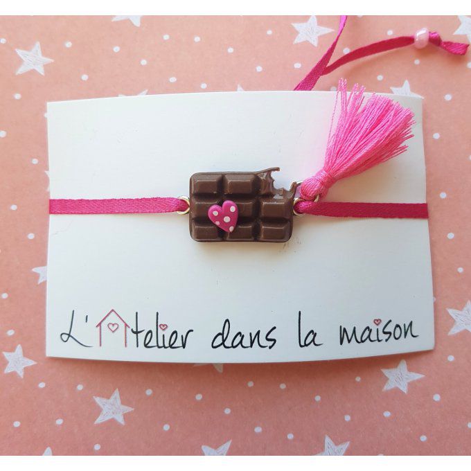 bracelet tablette de chocolat