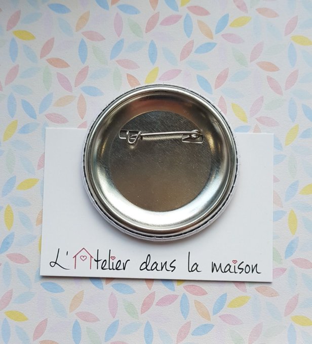Badge métier et prénom basket