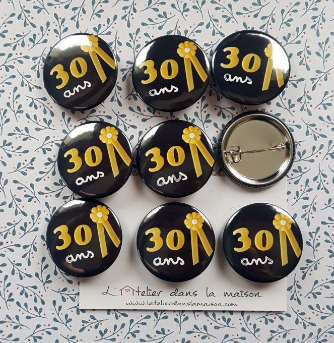 badges conscrits 30 ans cadeau