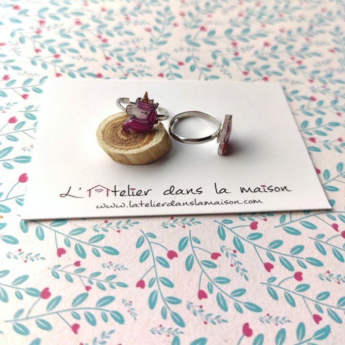 bague enfant réglable licorne
