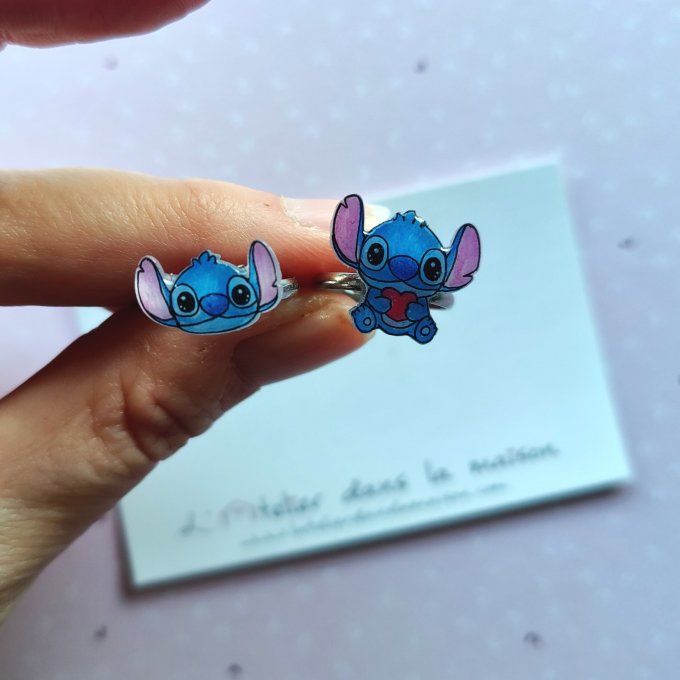 Bague enfant réglable inspiration Stitch