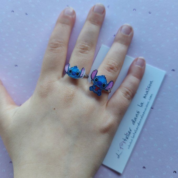 Bague enfant réglable inspiration Stitch
