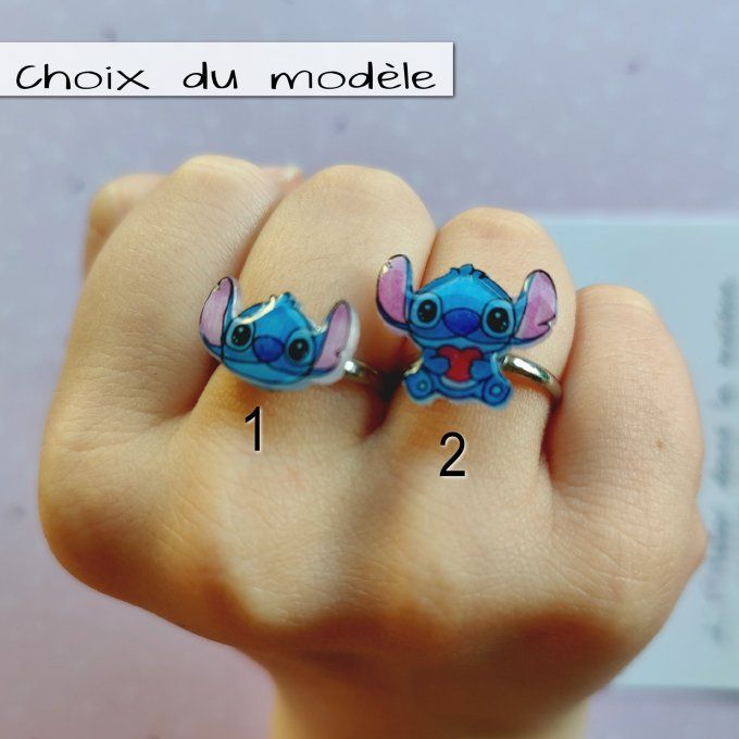 Bague enfant réglable inspiration Stitch
