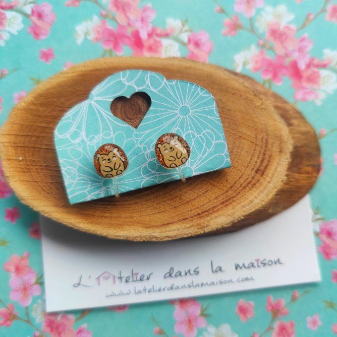 Boucles d'oreilles avec ou sans hérisson