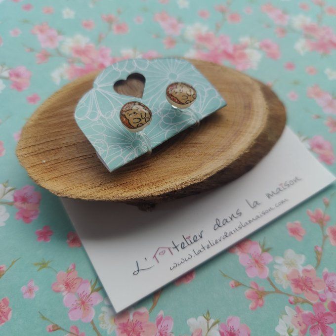 Boucles d'oreilles avec ou sans hérisson