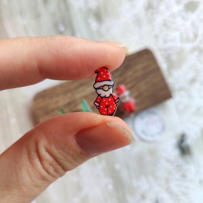 Les petits clips lutins ou père noël, avec ou sans perçage