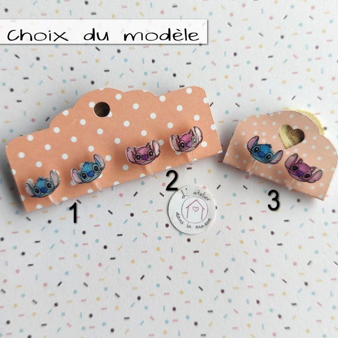 choix boucles clips enfant inspiration Stitch et Angel
