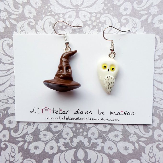 boucles inspiration hedwige et choixpeau