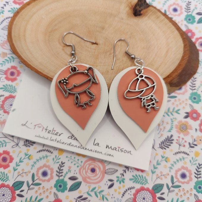 boucles d'oreilles maitresses ou nounous