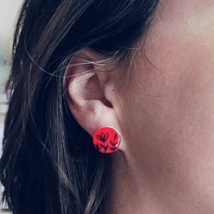 Les  clips ronds nature, boucles d'oreilles sans perçage