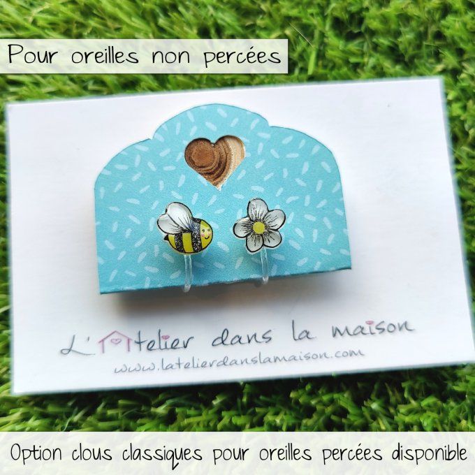 clip enfant abeille et fleur sans douleur