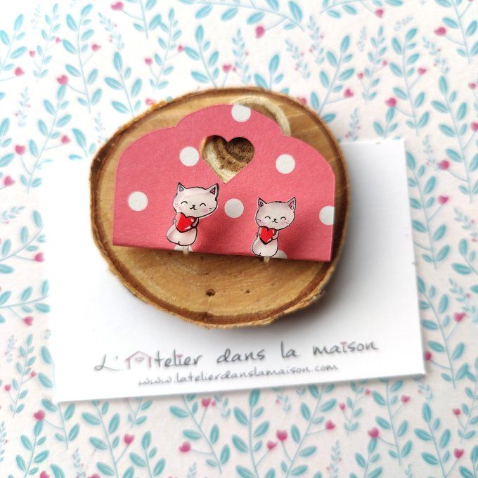 boucles sans perçage chat clip enfant