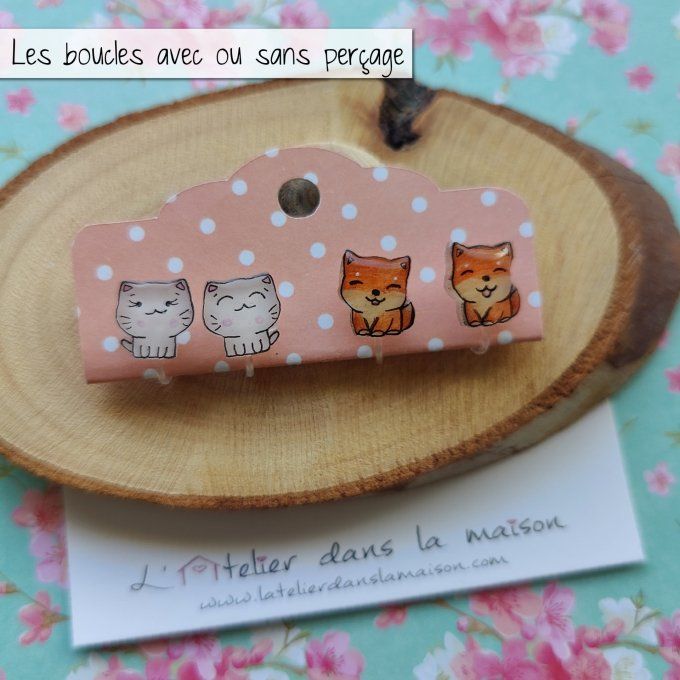 boucles sans trous chat ou chien mignon