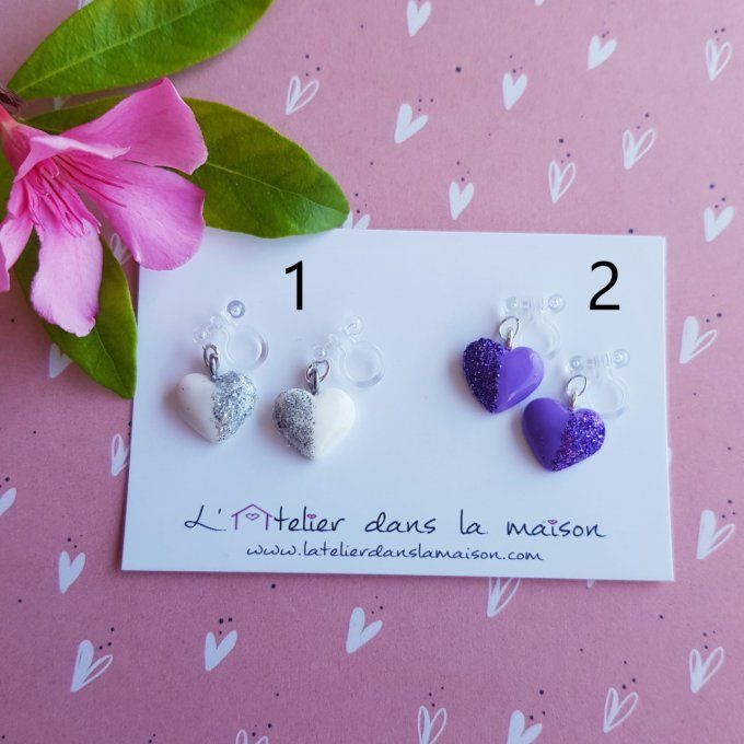 boucles coeurs choix sans trous