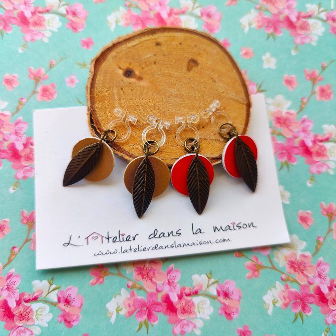 boucles clips sans trous adultes rondes