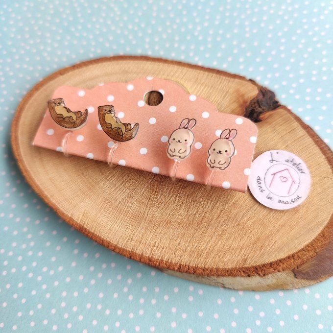 boulces enfant lapins ou loutres