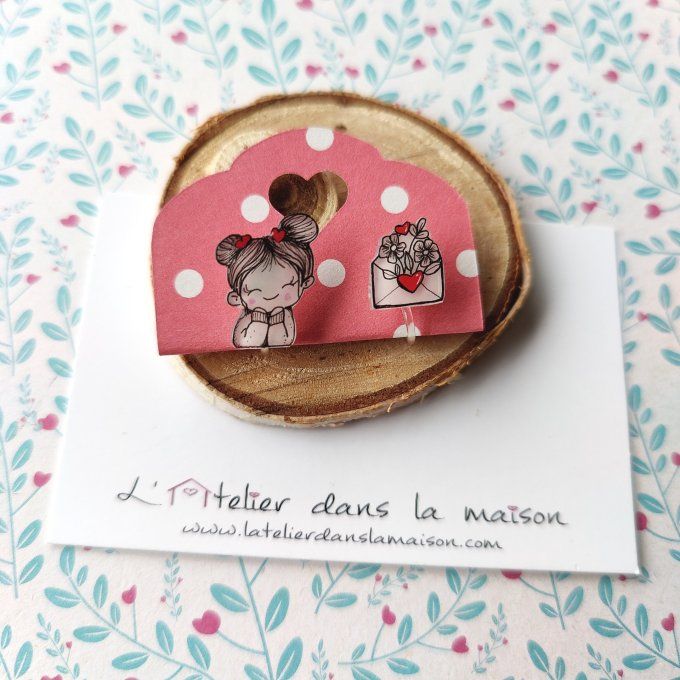 Boucles d'oreilles avec ou sans perçage Valentine