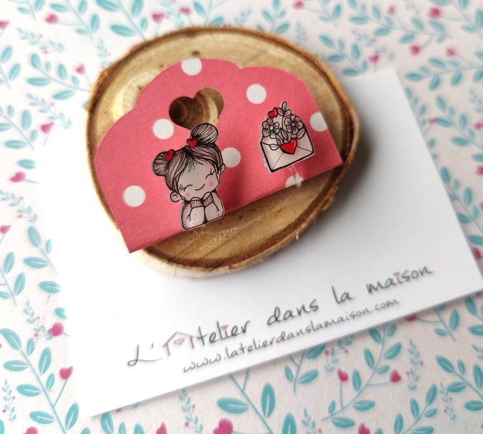 Boucles d'oreilles avec ou sans perçage Valentine