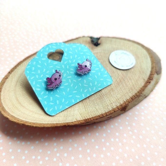 boucles axolotl rose clip enfant