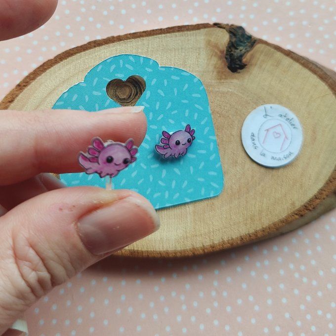 boucles axolotl rose sans trous