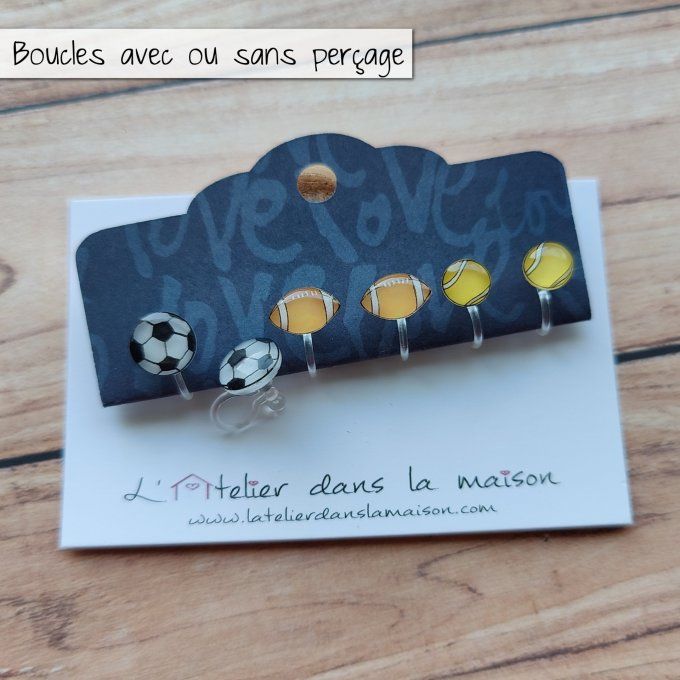 boucles avec ou sans perçage sportives