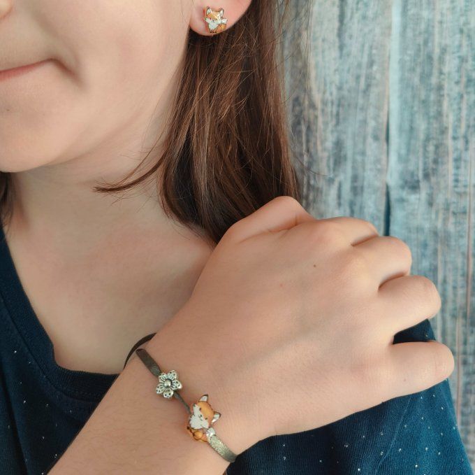 Bracelet mini renard léger défaut