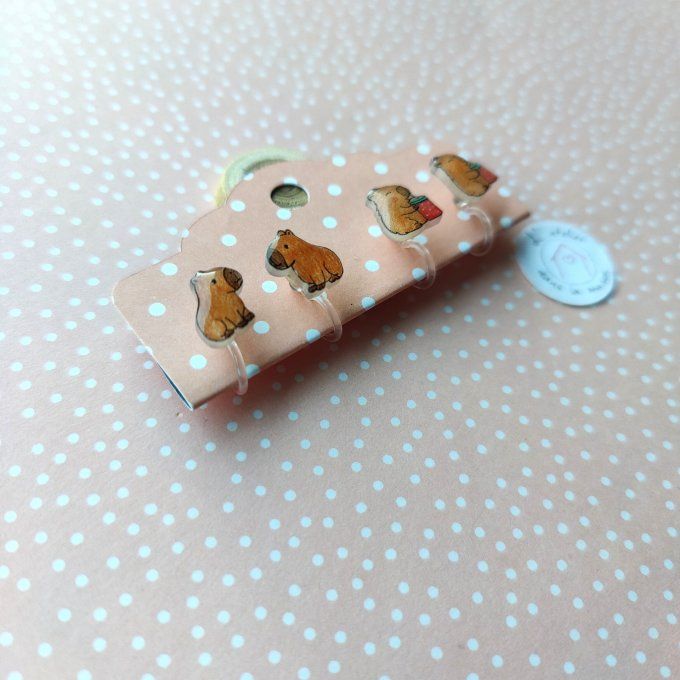 boucles enfants capybara trop mignonnes