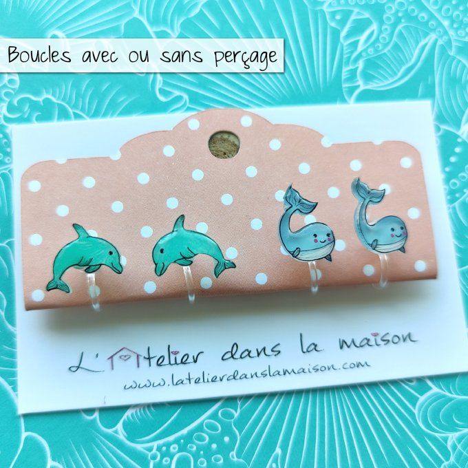 boucles dauphin ou baleine sans perçage
