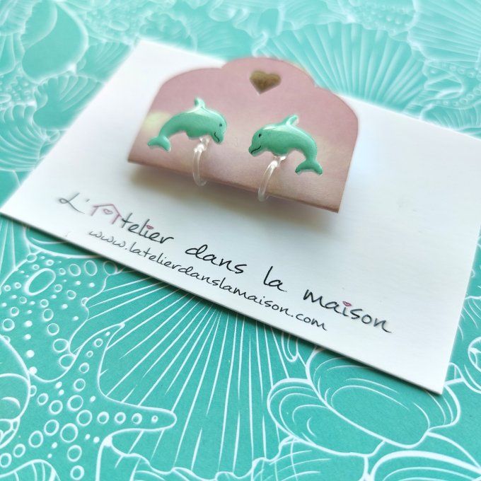 Boucles d'oreilles dauphin