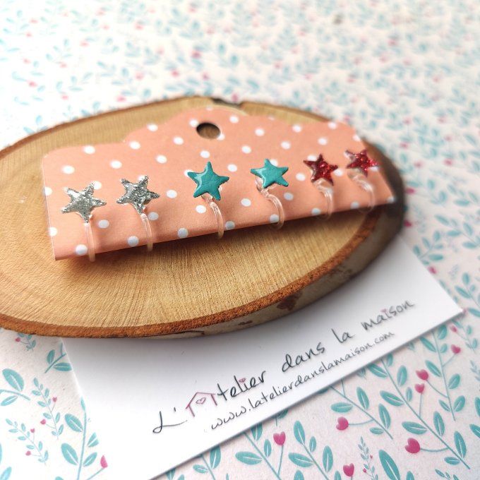 boucles étoiles sans perçage