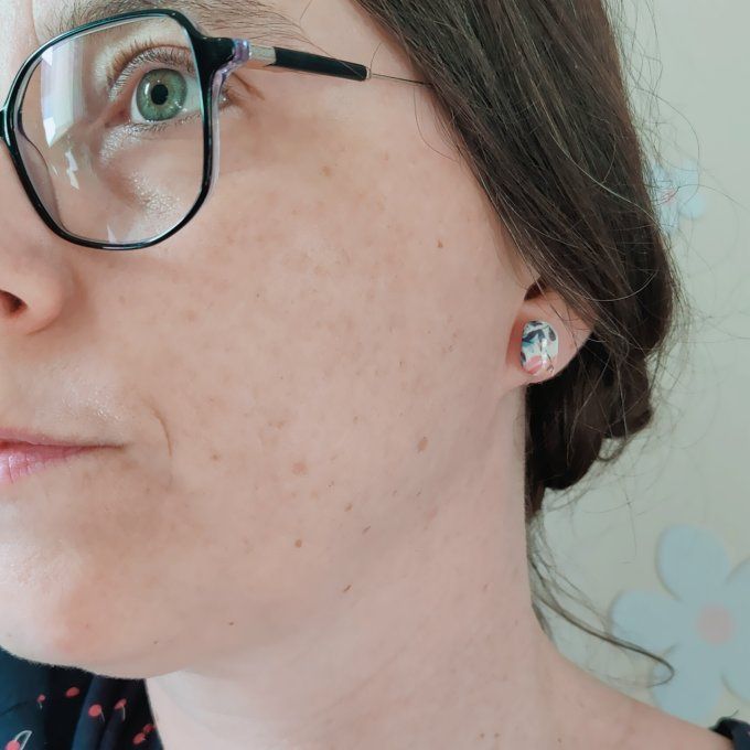boucles sans perçage fleuries adulte