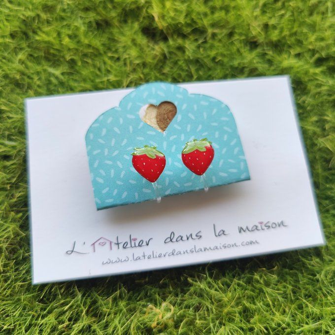 Boucles d'oreilles sans perçage fraises