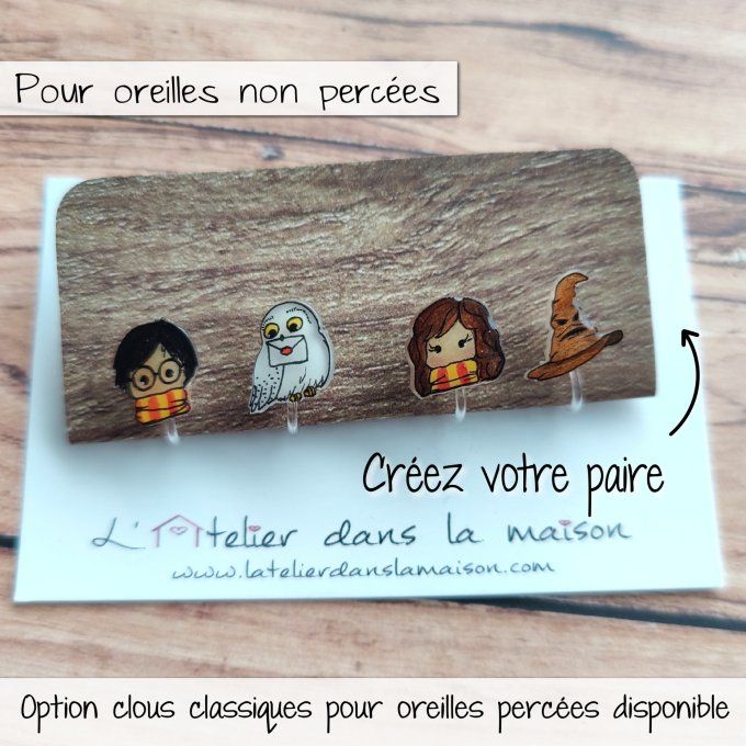 boucles clips inspiration Harry Potter, Hermione