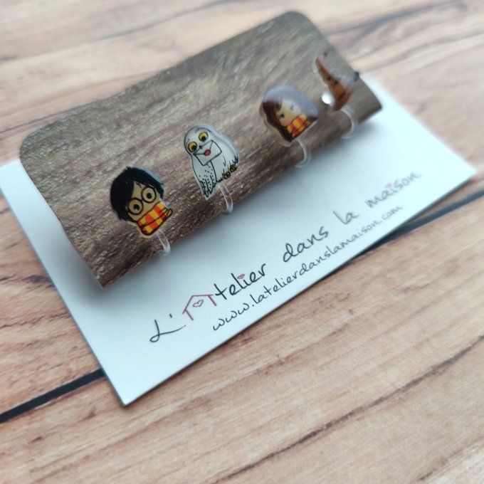 boucles clips inspiration Harry Potter sans trous