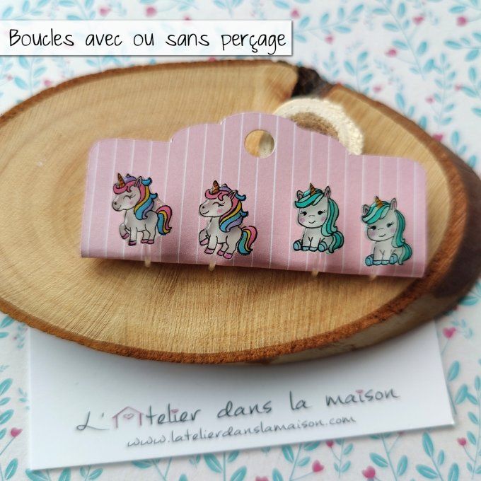 clips enfants sans perçage licornes