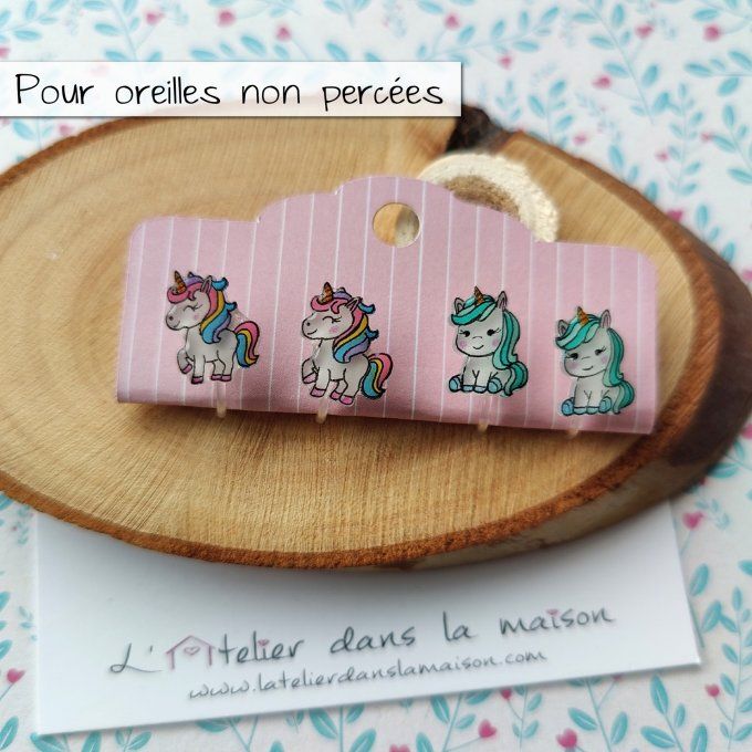 boucles sans trous licornes pour enfant
