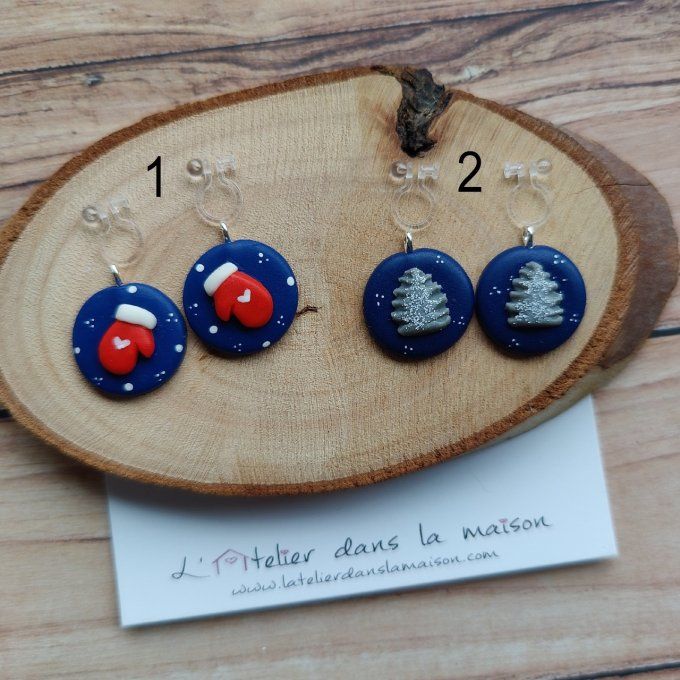 boucles sans trous enfants noel