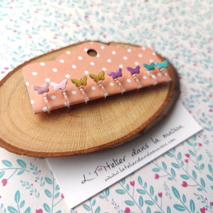 boucles papillon mini sans perçage
