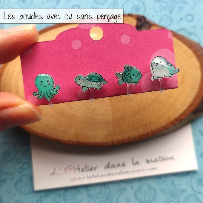 boucles ocean mer sans perçage