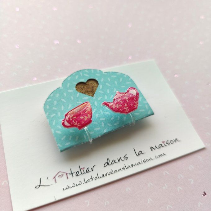 Boucles d'oreilles avec ou sans perçage teatime