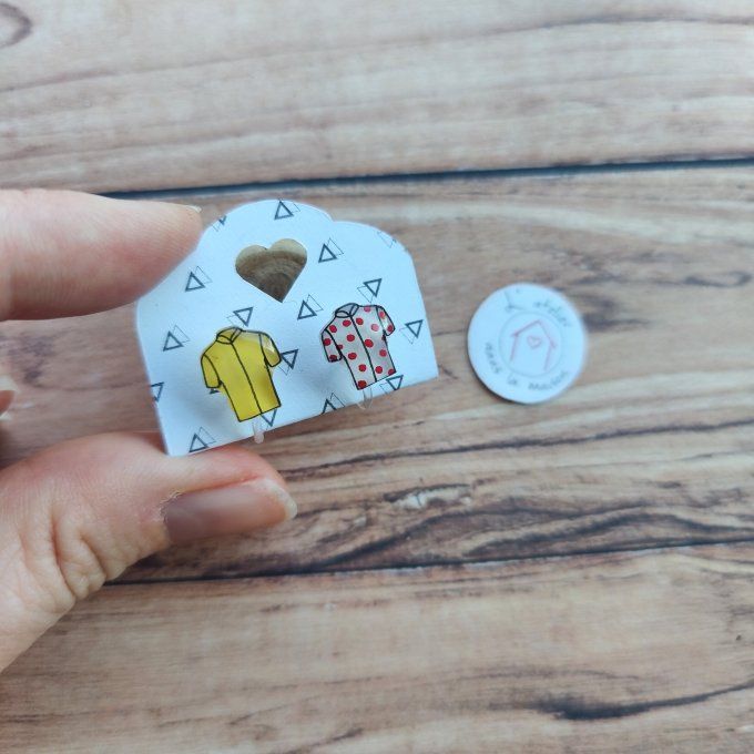 Boucles d'oreilles avec ou sans perçage tour de France